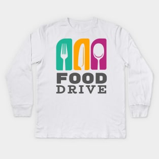 Food drive - Help others in need Kids Long Sleeve T-Shirt